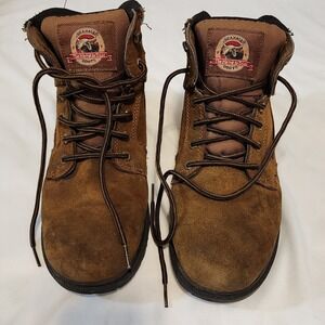 Brahma Men's Size 11 W Suede Leather Waterproof Work Boots